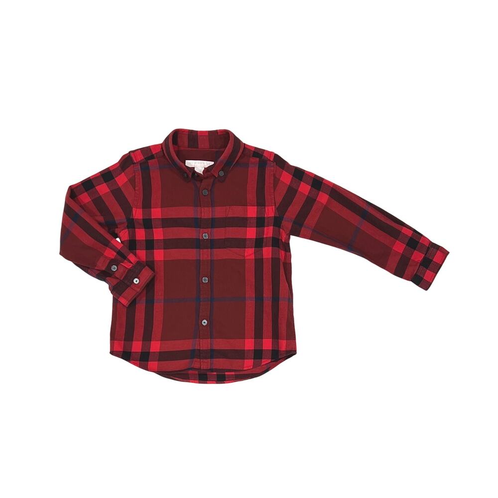 Burberry Boys Patterened Long-Sleeve Shirt